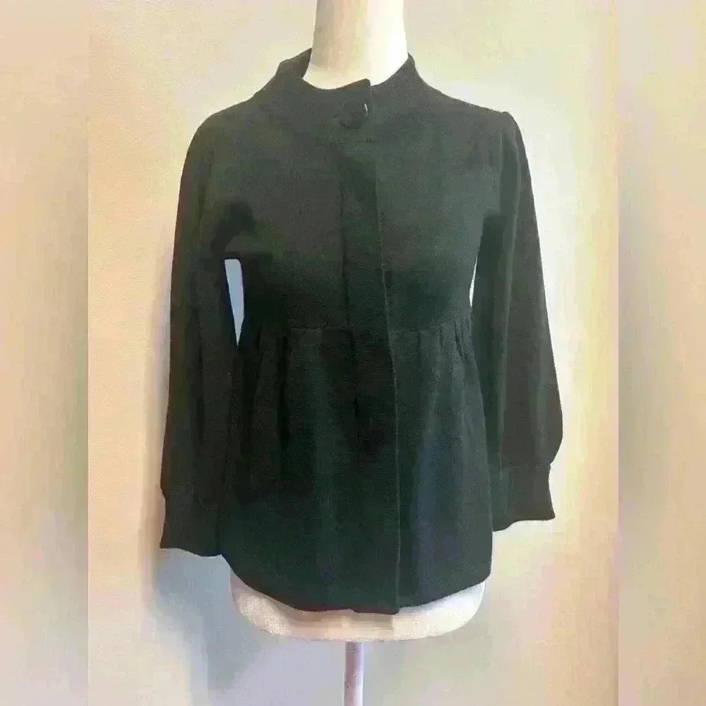 Never worn Black petite button down cardigan